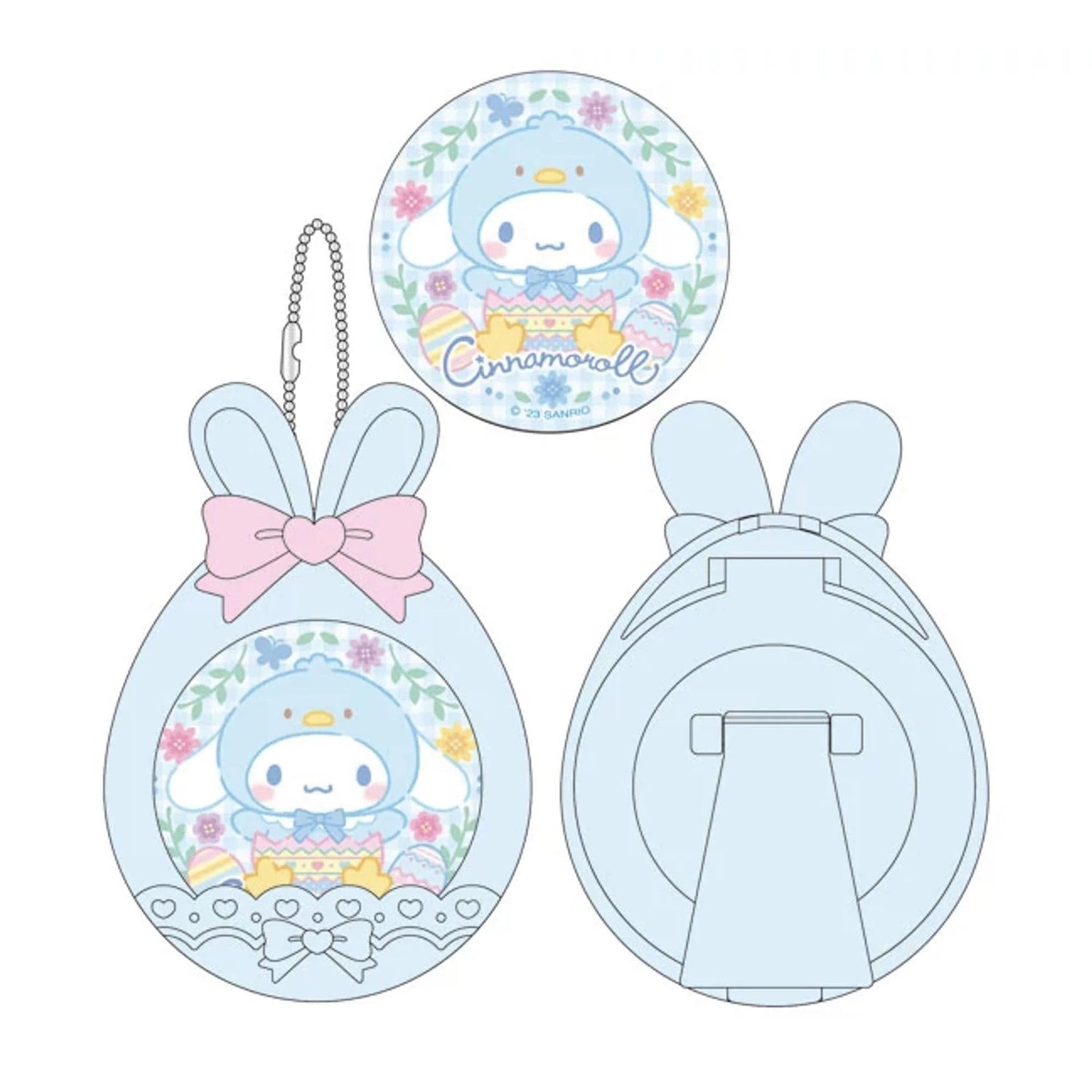 Sanrio｜兔子耳朵挂件/也可做桌面小摆件/小相框｜约6.5 × 1.2 × 9 cm