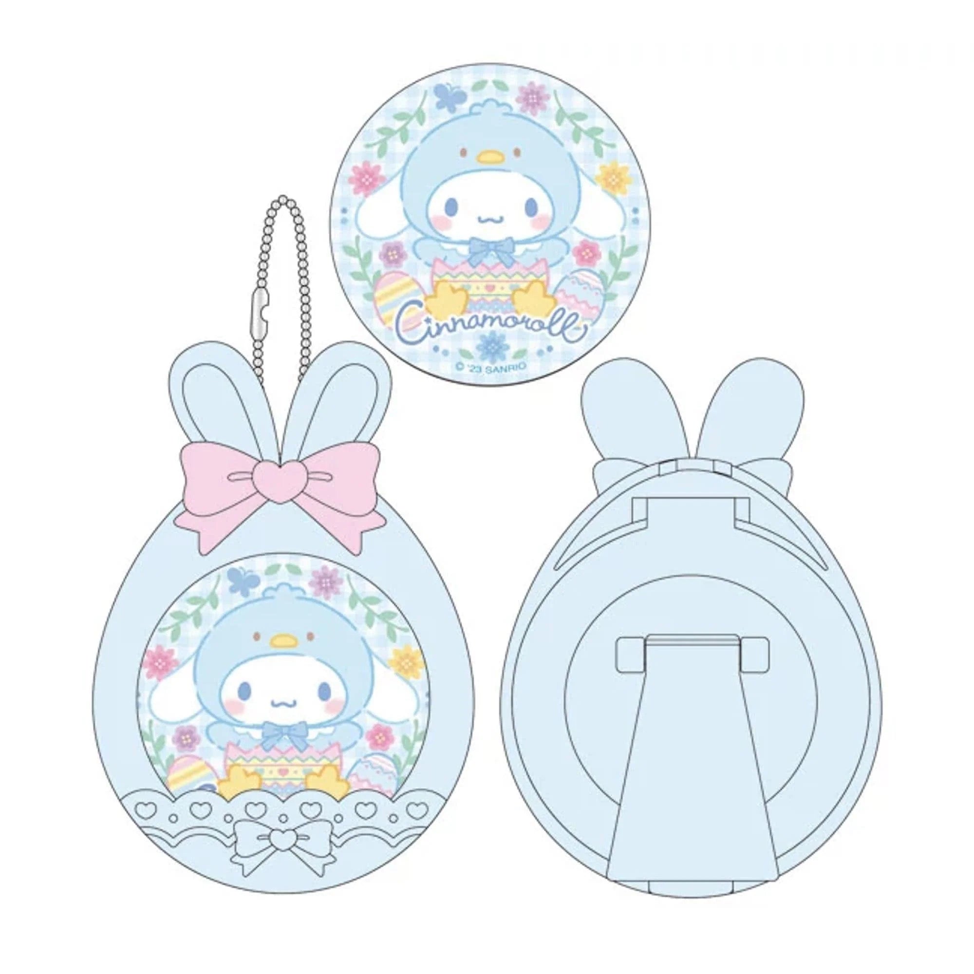 Sanrio｜兔子耳朵挂件/也可做桌面小摆件/小相框｜约6.5 × 1.2 × 9 cm