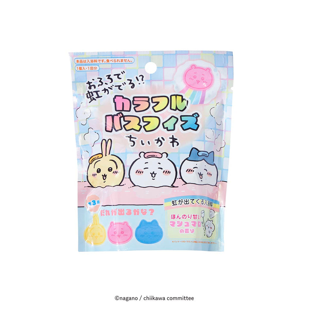 chiikawa|可爱角色大脸碳酸彩虹泡澡入浴剂/盲袋/全3种|1枚入