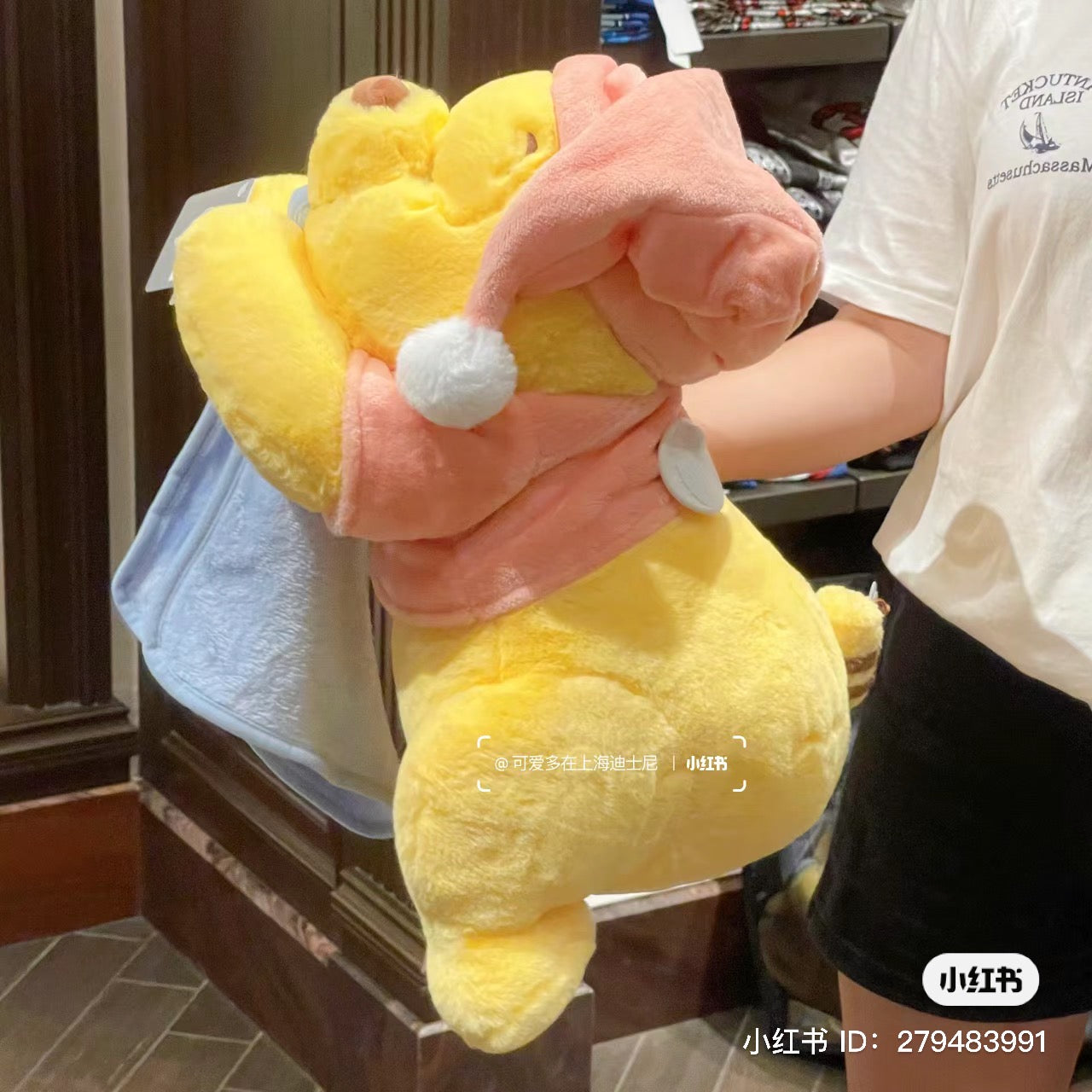 Disney SH｜winnie the pooh居家维尼/晚安睡帽噗噗纸巾套/玩偶