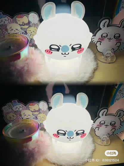 Chiikawa 吉伊卡哇｜柔软可捏捏硅胶质地柔和小夜灯/4档亮度切换/USB充电式/可无线