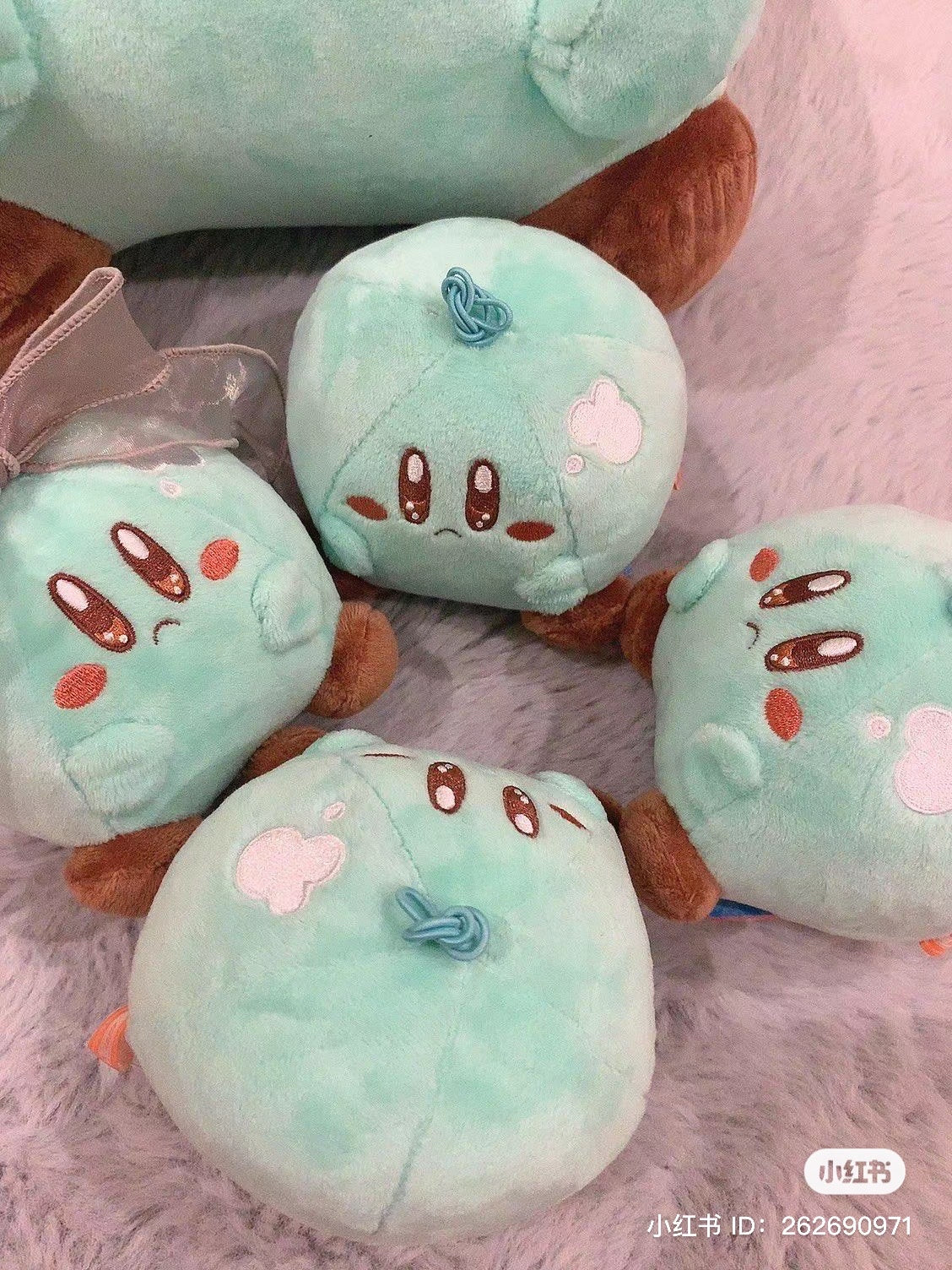 Kirby｜美食节系列吃饭饭表情包小玩偶/公仔｜约H12 x W11 x D10 cm