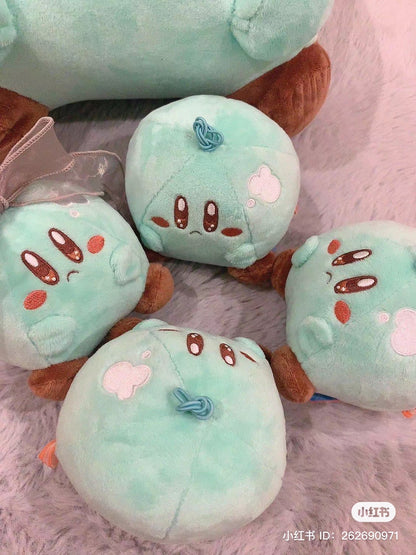 Kirby｜美食节系列吃饭饭表情包小玩偶/公仔｜约H12 x W11 x D10 cm