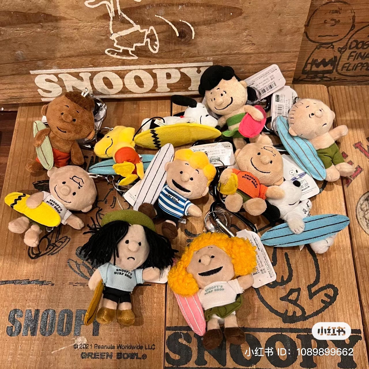 Snoopy｜HAWAII夏威夷限定晒黑的小黑仔们挂件/包挂｜约H19 x W11 x 14cm