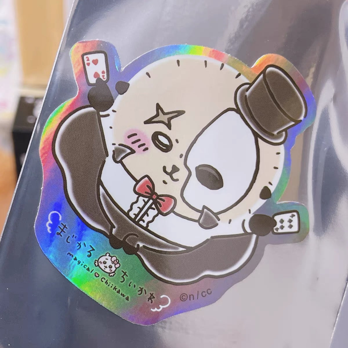 Chiikawa 吉伊卡哇｜超魔法少女/小魔仙系列角色镭射偏光闪闪贴纸/手机贴