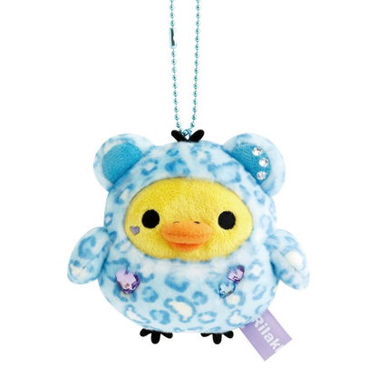 Rilakkuma｜Store 18th Anniversary Exclusive leopard print Mascot Holder /Plush Keychain｜46 x 51 mm approx.