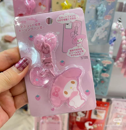 Sanrio｜Keyring Hanger with Mascot｜4×0.5×4.7cm approx.