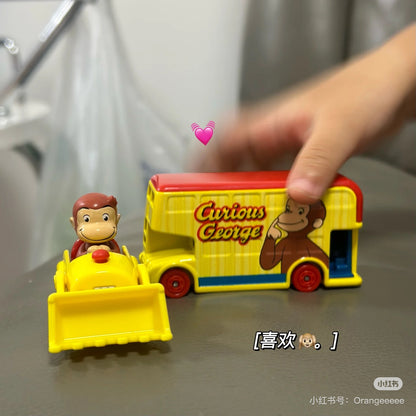 Tomica｜Dream Tomica SP Curious George Friends Bus多美卡SP好奇猴子乔治之友巴士玩具车/摆件