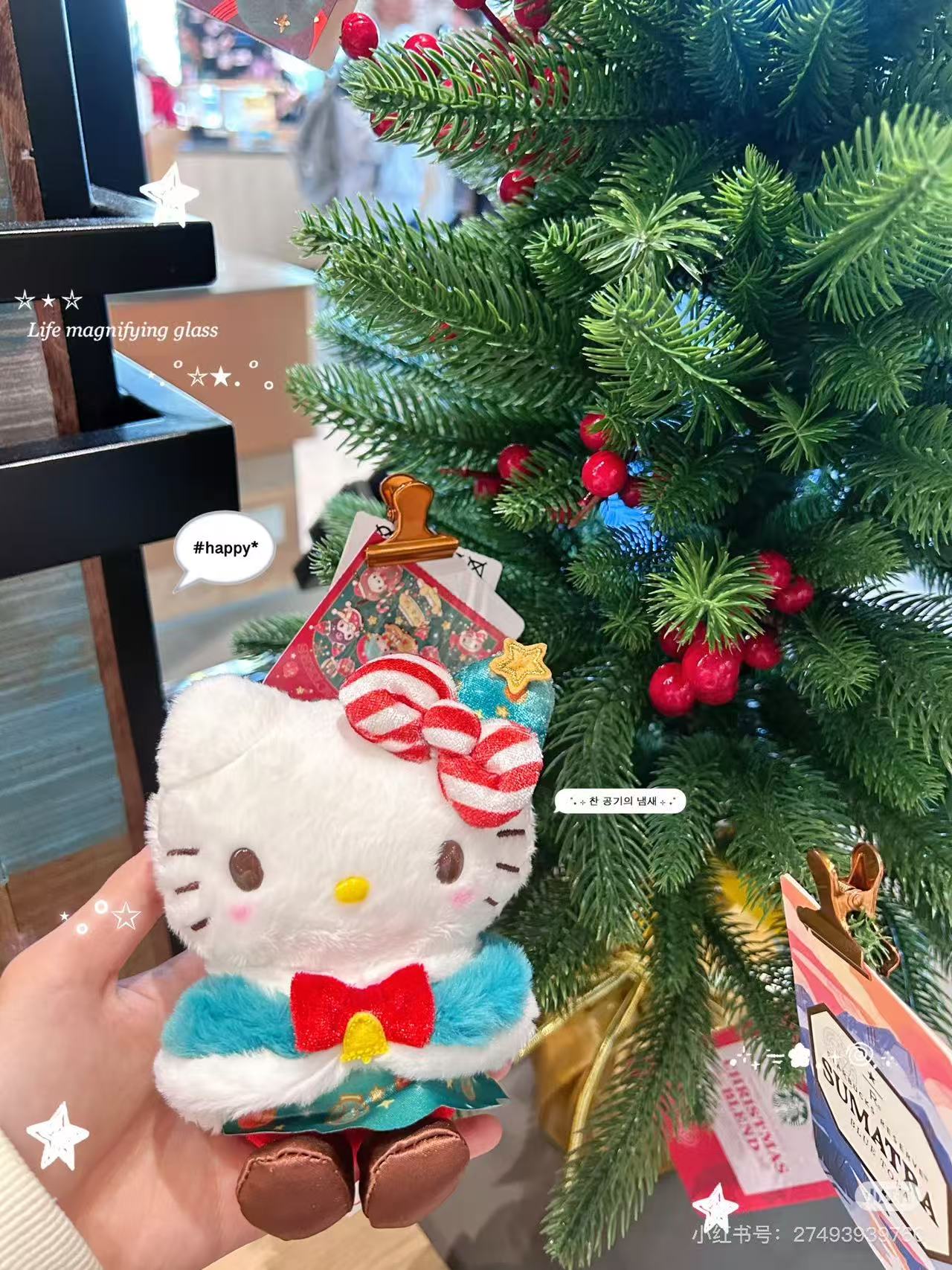 Sanrio｜Christmas Mascot Holder /Plush Keychain｜13×7×17cm approx.