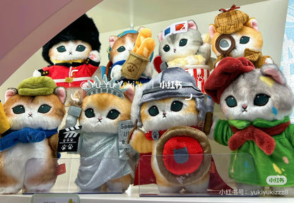 Mofusand｜mofumofu journey Artist Painter Mascot Holder /Plush Keychain｜H150 x W135 x D90mm approx.