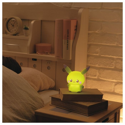 Pikachu皮卡丘｜Takara Tomy Pokemon-Pokepeace Puni Kyun Light 宝可梦软软捏捏多段变光皮卡丘小夜灯｜约15 x 15 x 10cm