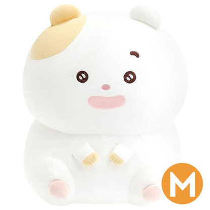 Sanx｜Little Moments of Joy Mainichi Hamuchima Plush Dolls/Plush Toy (M)｜340×280×230mm approx.