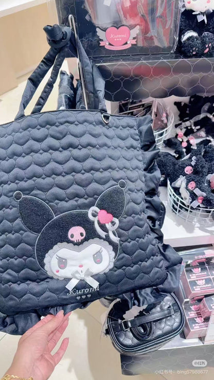 Sanrio｜Kuromi &amp; My Melody : Melousa Romiusa Tote Bag｜37×1×40cm approx.