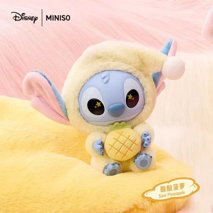 MINISO Disney Stitch Eat Something Before Sleep Series vinyl plush Keychain Blind Box