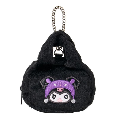 Sanrio｜Monochrome Fashion Series All Black Kuromi Mode Mini Bag Charm｜8.5cm x 4.5cm x 10cm approx.
