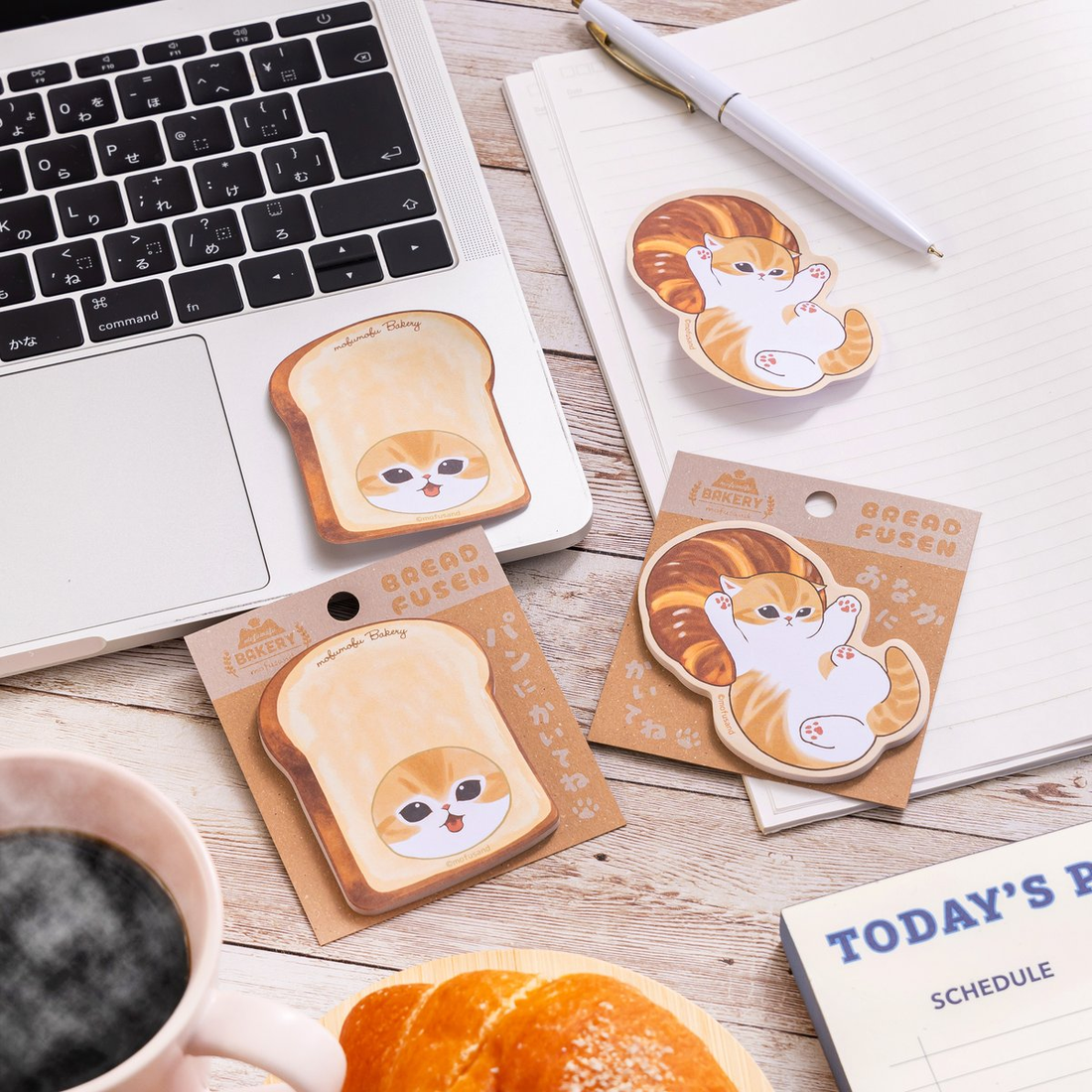 Mofusand｜Mofumofu Bakery Bread Sticky Notes｜30 sheets