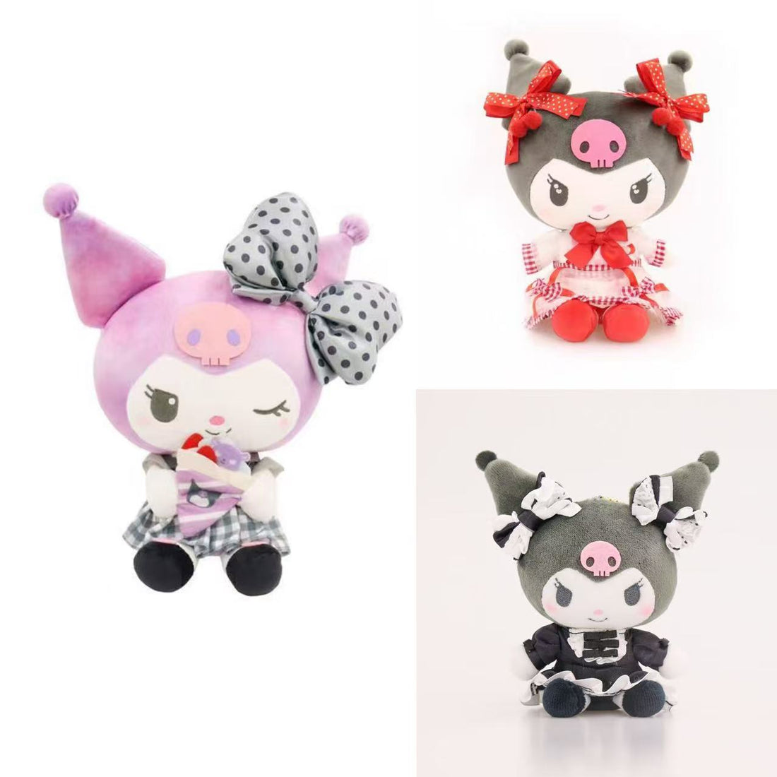 Sanrio｜Kthings Kuromi Cherry Lolita Plush Dolls/Plush Toy｜200mm x 110mm x 80mm approx.