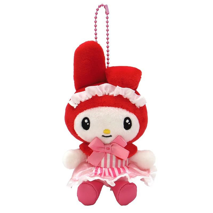Sanrio｜My Melody 50th Anniversary  Mascot Holder /Plush Keychain｜H11.5 x W11 x D6cm approx.✔️