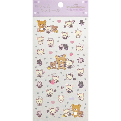 Rilakkuma｜Glitter Sticker｜200×95mm approx.