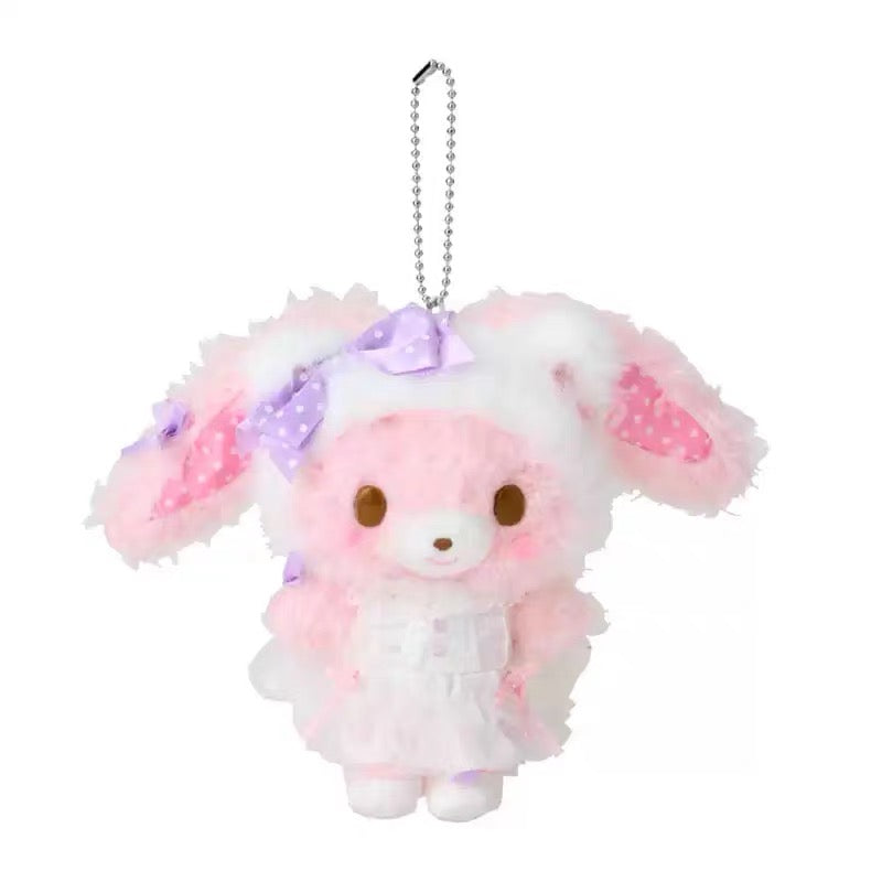 【limit 1】Sanrio｜White Cat Ballerina Mascot Holder /Plush Keychain｜9.5 x 6 x 13cm approx.