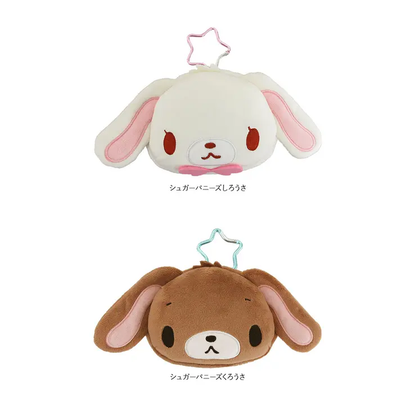 Sanrio｜Sugarbunnies Face-shaped Pouch with Carabiner｜205×105×70mm approx.