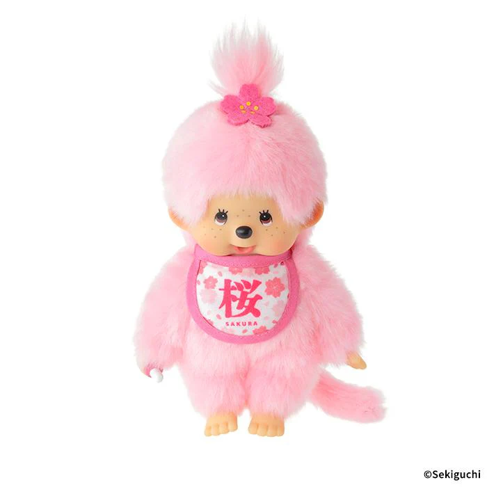 Monchhichi｜Sakura Girl Plush Dolls/Plush Toy｜H21.5×W13×D7.5cm approx.