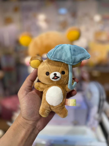Rilakkuma｜Rainy Day to Sunny Umbrella Mascot Holder /Plush Keychain｜160×140×95mm approx.