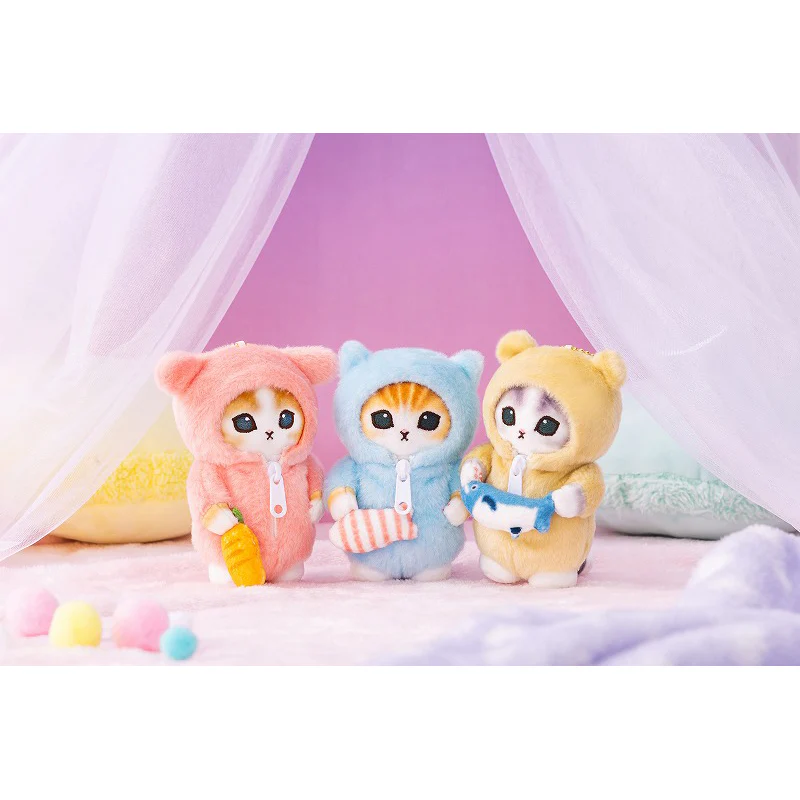 Mofusand｜Costume Mascot Holder / keychain鲨鱼猫晚安睡衣系列毛绒挂件/包挂｜約H130 x W75 x D100mm