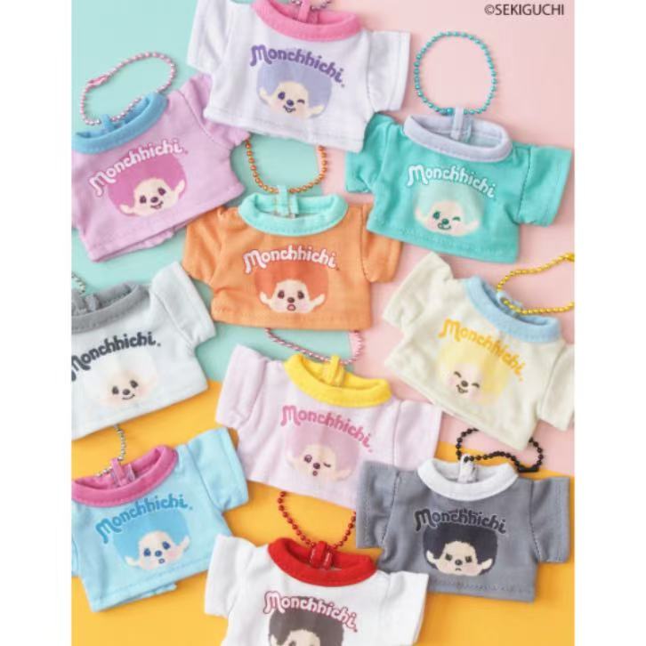 Monchhichi｜COLORS Mini T-Shirt Keychain mystery bag/blind box/All 10 types｜1pc