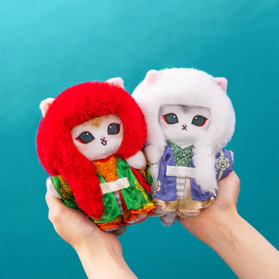 Mofusand｜ Kabuki Lion Parent Mascot Holder /Plush Keychain White｜170×115×150mm approx.