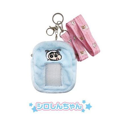 Crayon shin-chan蜡笔小新｜Pouch Crayon Shin-chan 2-way两用可挂脖相片袋/零钱包/卡包卡套｜约100×120×35mm