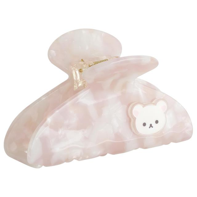 Sanx｜Acrylic Pearl Marble Hair Claw Clip｜45×80×45mm approx.
