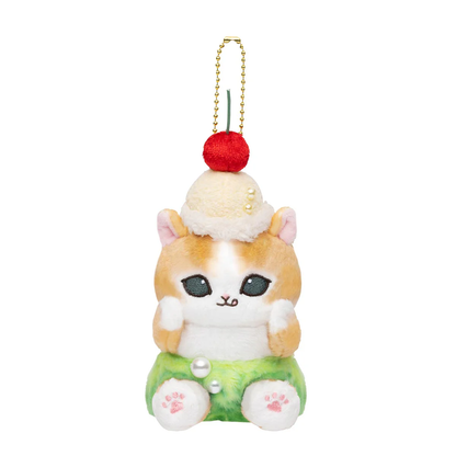 Mofusand｜Diner Cream Soda Cat Mascot Holder /Plush Keychain｜150×80×80mm approx.