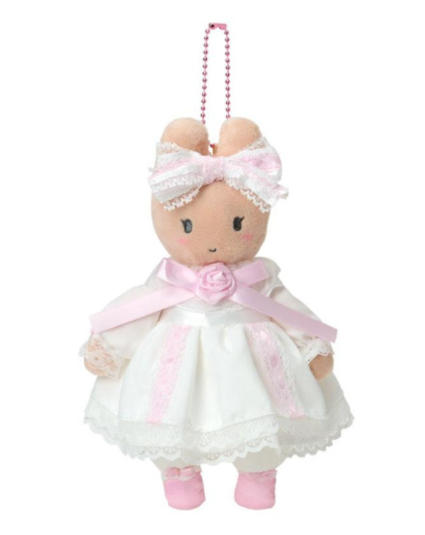 【Restock incoming】Sanrio｜White Frill Design Mascot Holder /Plush Keychain｜13.5×7.5×18cm approx.