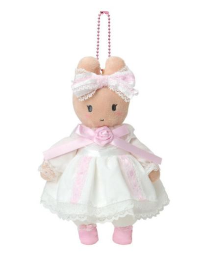 【Restock incoming】Sanrio｜White Frill Design Mascot Holder /Plush Keychain｜13.5×7.5×18cm approx.