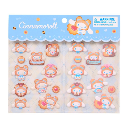 Sanrio｜Cookie Fluffy Bear Sticker Set｜17.5×0.2×15cm approx.
