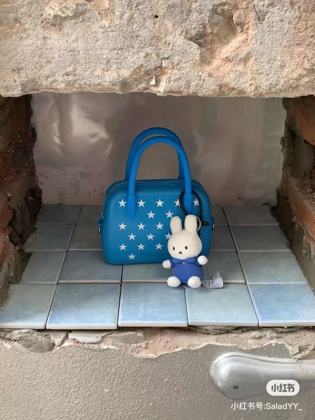 Miffy｜Blue Dress Mascot Holder /Plush Keychain｜ H10cm approx.