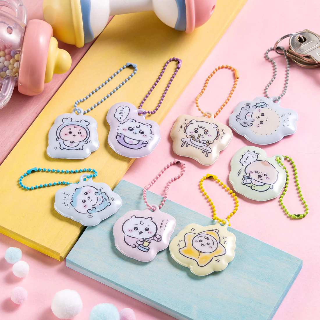 Chiikawa｜Baby Trading PVC Puffy Keychain mystery bag/blind box/All 8 types｜1pcs