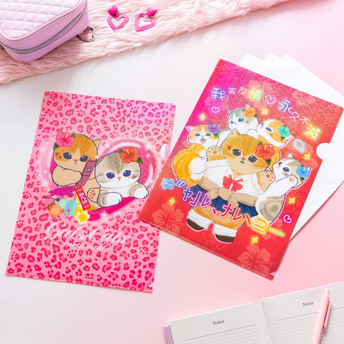 Mofusand｜Gyarunyan Girl Collection Hologram Clear File｜80mm approx.