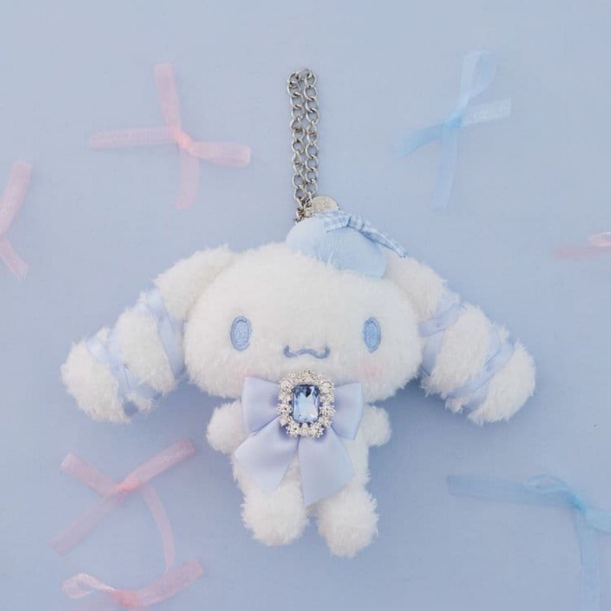 Sanrio｜Maison de FLEUR Cinnamoroll Mascot Holder /Plush Keychain