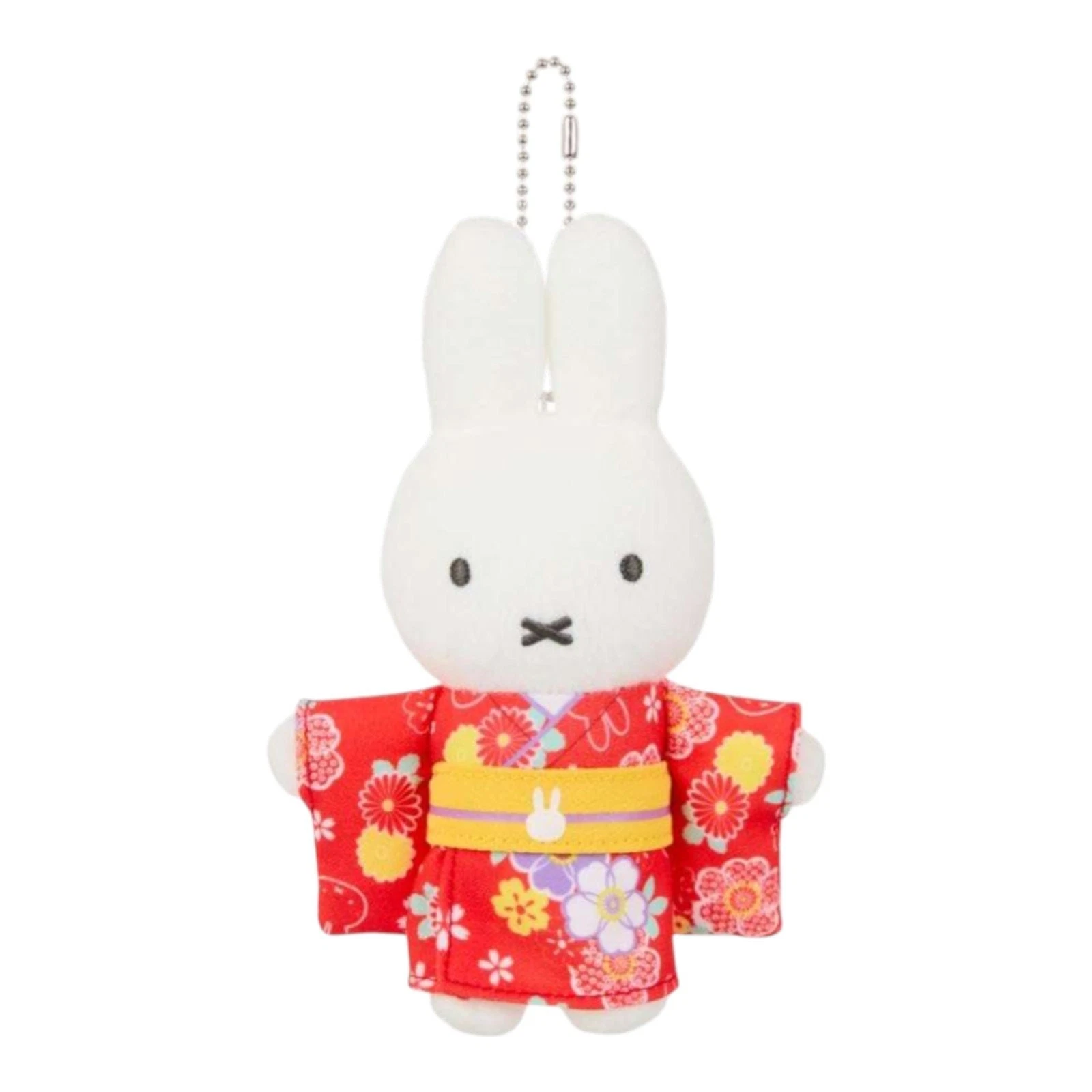 Miffy｜Kimono Flower Mascot Holder /Plush Keychainr｜H17×W11.5×D4.5cm approx.