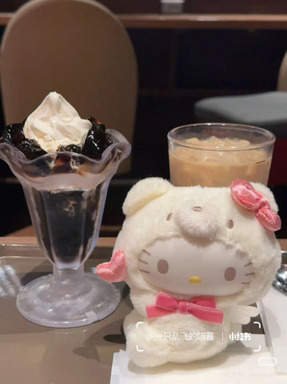 Sanrio｜Fluffy Angel Bear Vinyl Mascot Holder /Plush Keychain｜15×8×14cm approx.