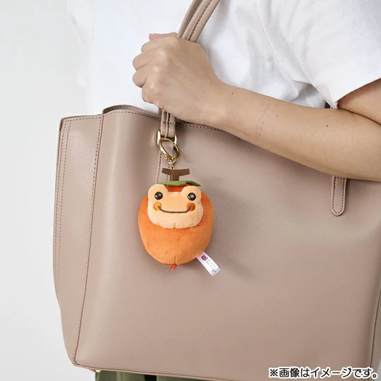 Pickles Frog｜Persimmon Oyster Mascot Holder /Plush Keychain｜H11×W7.5×D6.5cm  approx.