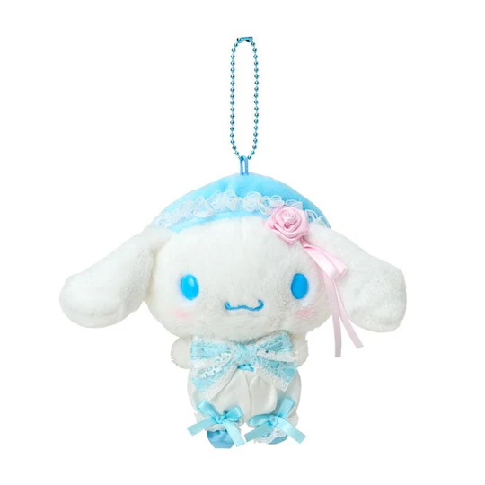 【Restock incoming】Sanrio｜White Frill Design Mascot Holder /Plush Keychain｜13.5×7.5×18cm approx.