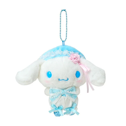 【Restock incoming】Sanrio｜White Frill Design Mascot Holder /Plush Keychain｜13.5×7.5×18cm approx.