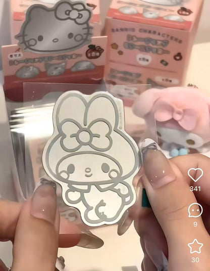 Sanrio｜Characters Mirror Sticker  mystery bag/blind box/All 8 types｜1pcs