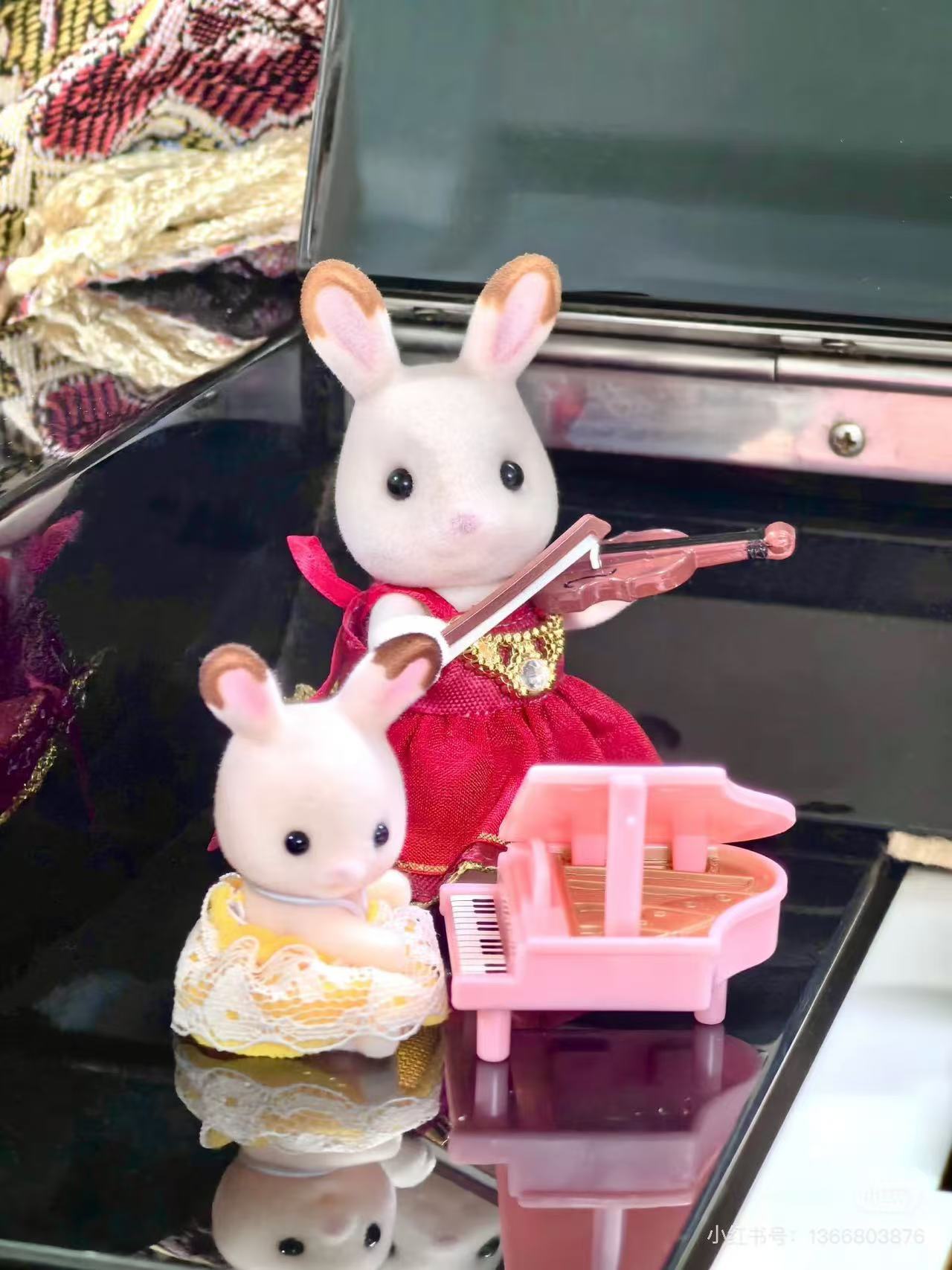 SylvanianFamilies｜baby house Chocolate Rabbit Piano B-32