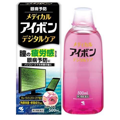 Kobayashi小林制药｜Eyebon抗蓝光抗疲劳护理液/洗眼液/7种活性成分/不含防腐剂｜500ML