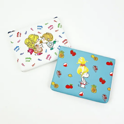 Mizumori Ado｜Flat Pouch｜12cm x 16.5cm x 2cm approx.