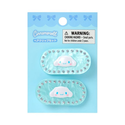 Sanrio｜Sparkling Stone Pearl MarbleHair Clip Set｜5×1.5×2.5cm approx.
